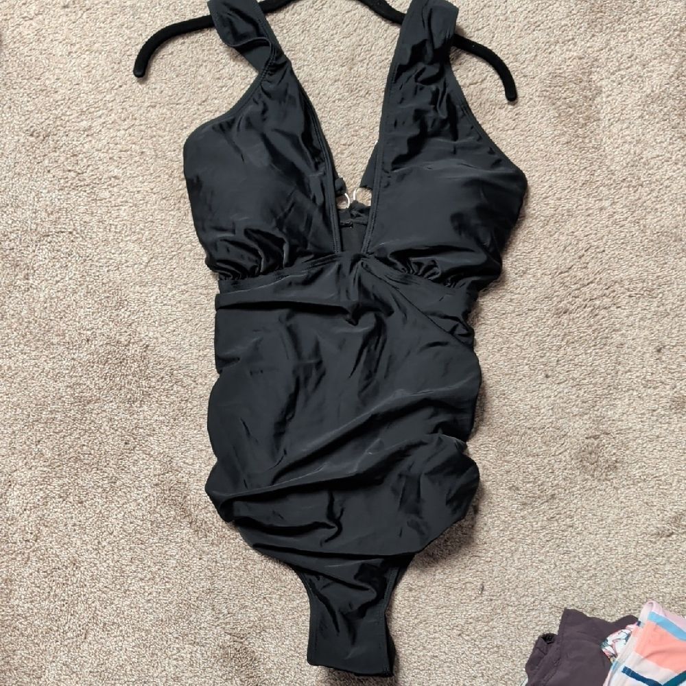 Black One piece Swimsuit